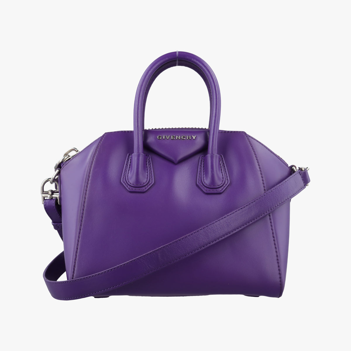 Secondhand Givenchy Antigona Purple Leather  shoulderbag | stylenewstar
