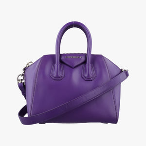 Secondhand Givenchy Antigona Purple Leather  shoulderbag | stylenewstar