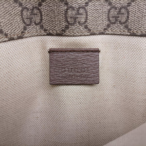 Pre-owned Gucci NEO VINTAGE GG Supreme beige×Brown PVC coated canvas×Leather 493930 bum bag/waist bag | stylenewstar