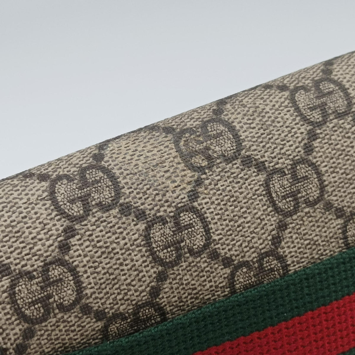 Pre-owned Gucci NEO VINTAGE GG Supreme beige×Brown PVC coated canvas×Leather 493930 bum bag/waist bag | stylenewstar