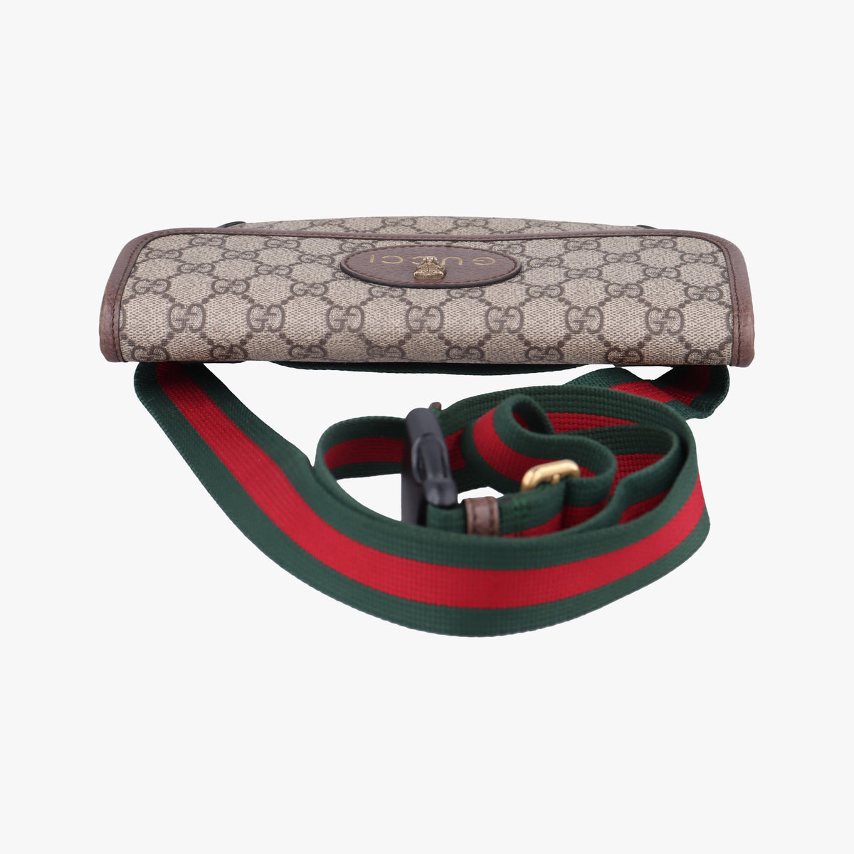 Pre-owned Gucci NEO VINTAGE GG Supreme beige×Brown PVC coated canvas×Leather 493930 bum bag/waist bag | stylenewstar