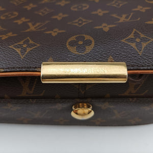 Pre-owned Louis Vuitton ABBESSES brown Monogram Canvas M45257 crossbodybag | stylenewstar