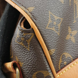 Pre-owned Louis Vuitton ABBESSES brown Monogram Canvas M45257 crossbodybag | stylenewstar