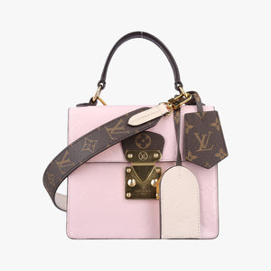 Pre-owned Louis Vuitton Spring Street PM ROSE BALLERINE Vernis×Monogram Canvas M90468 shoulderbag | stylenewstar