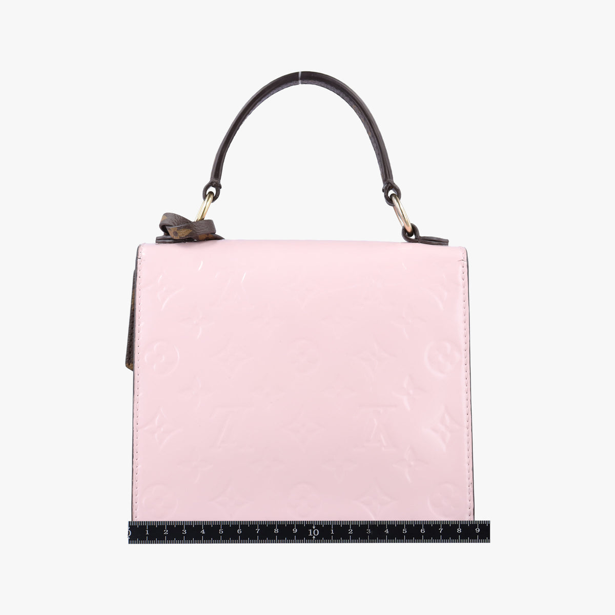 Pre-owned Louis Vuitton Spring Street PM ROSE BALLERINE Vernis×Monogram Canvas M90468 shoulderbag | stylenewstar