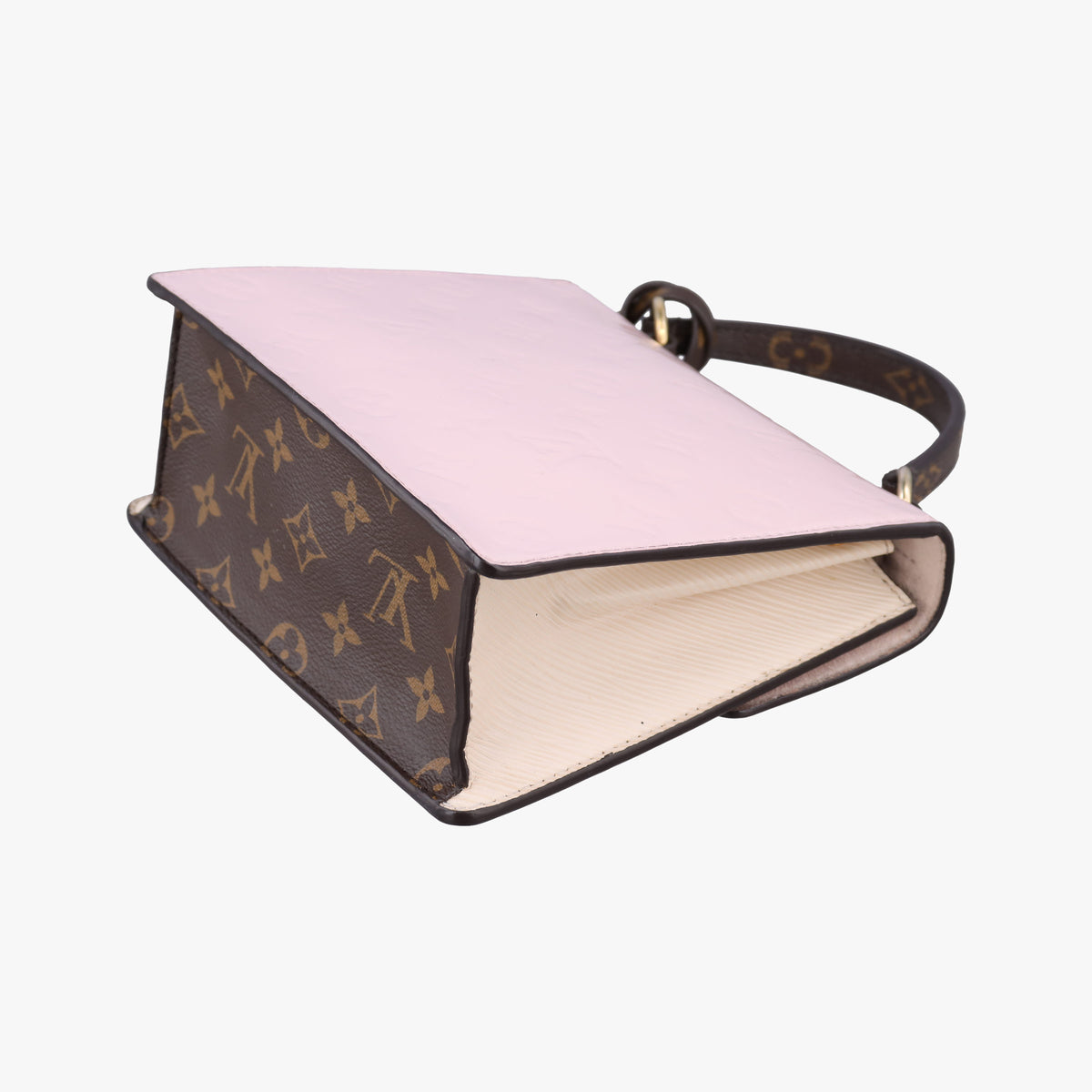 Pre-owned Louis Vuitton Spring Street PM ROSE BALLERINE Vernis×Monogram Canvas M90468 shoulderbag | stylenewstar