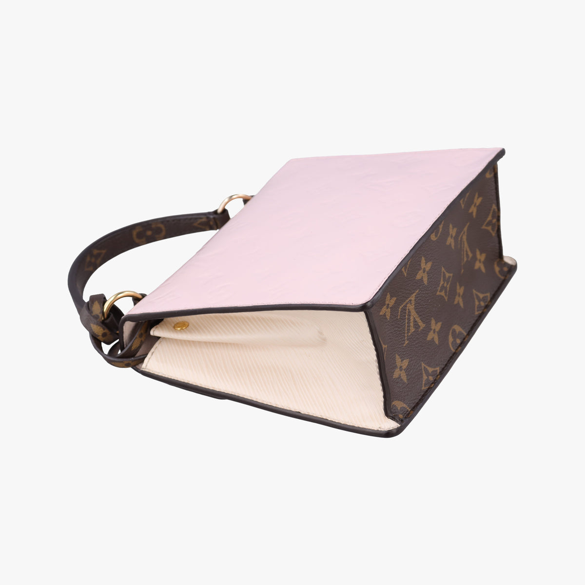 Pre-owned Louis Vuitton Spring Street PM ROSE BALLERINE Vernis×Monogram Canvas M90468 shoulderbag | stylenewstar