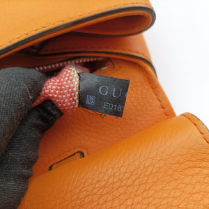 Secondhand Gucci Bamboo Daily Orange Leather 370831 shoulderbag | stylenewstar