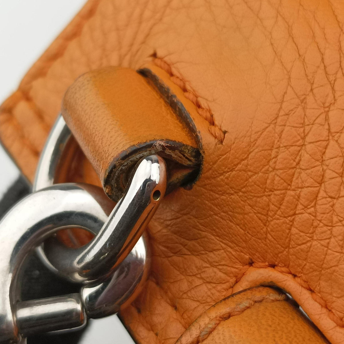 Secondhand Gucci Bamboo Daily Orange Leather 370831 shoulderbag | stylenewstar