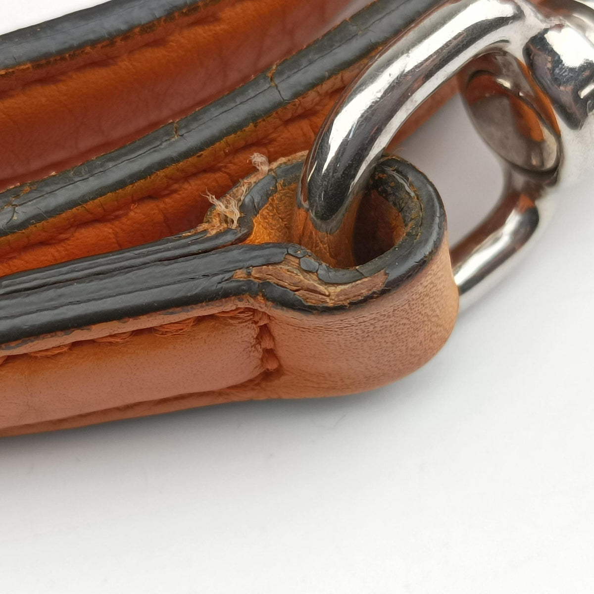 Secondhand Gucci Bamboo Daily Orange Leather 370831 shoulderbag | stylenewstar