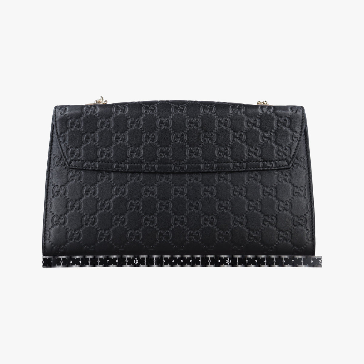Pre-owned Gucci Emily Black Leather 295402 shoulderbag | stylenewstar
