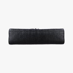 Pre-owned Gucci Emily Black Leather 295402 shoulderbag | stylenewstar