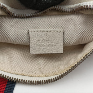 Vintage Gucci Print White Leather 527792 bum bag/waist bag | stylenewstar