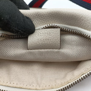 Vintage Gucci Print White Leather 527792 bum bag/waist bag | stylenewstar