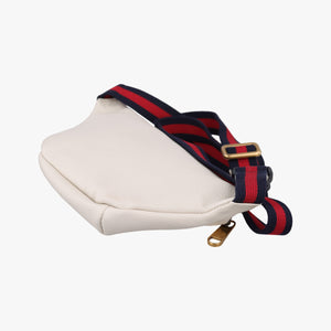 Vintage Gucci Print White Leather 527792 bum bag/waist bag | stylenewstar
