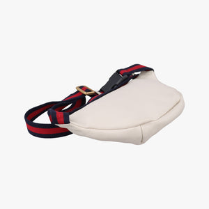 Vintage Gucci Print White Leather 527792 bum bag/waist bag | stylenewstar