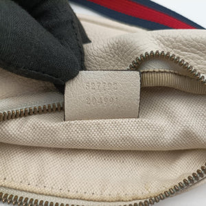 Secondhand Gucci Print White Leather 527792 bum bag/waist bag | stylenewstar