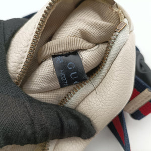 Secondhand Gucci Print White Leather 527792 bum bag/waist bag | stylenewstar