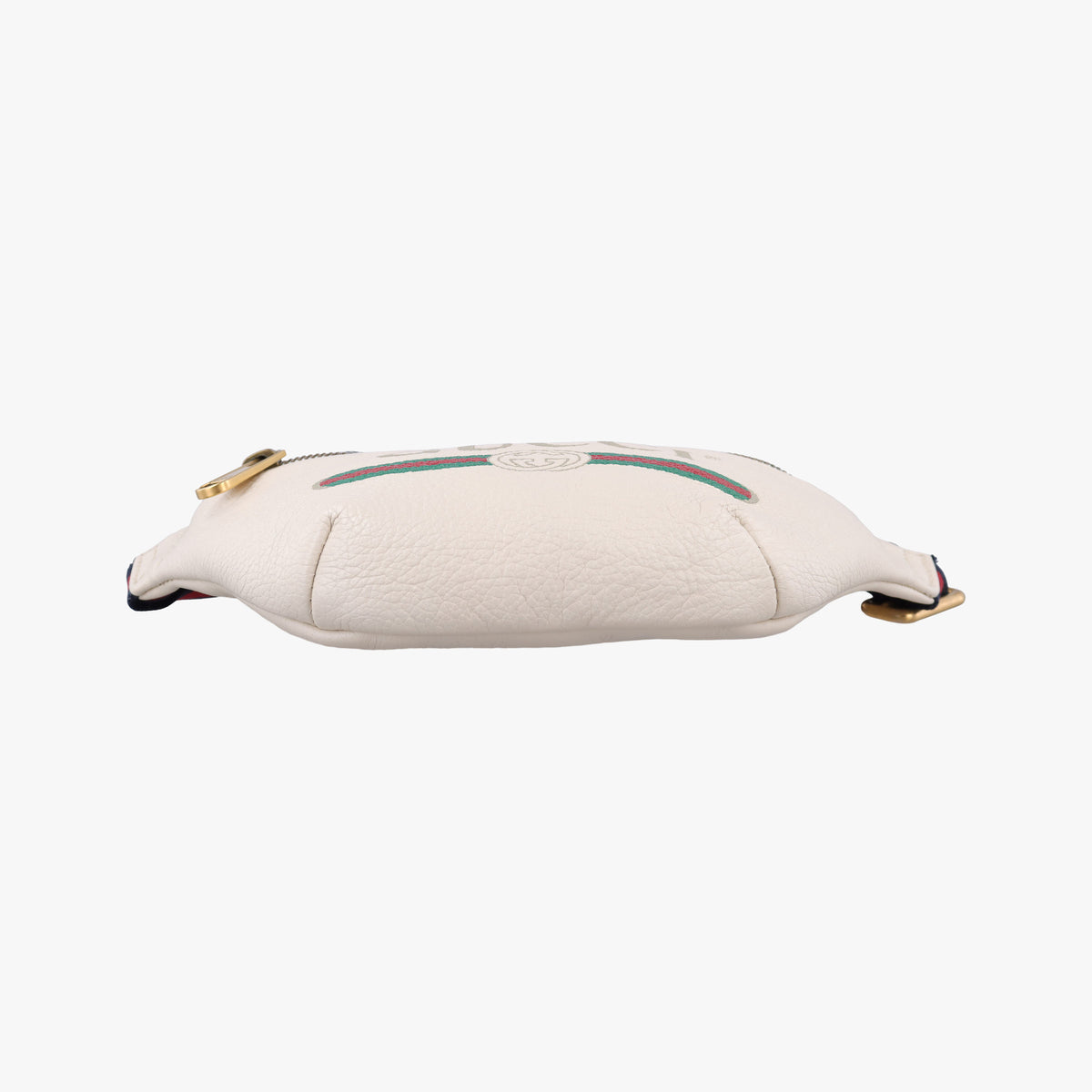 Secondhand Gucci Print White Leather 527792 bum bag/waist bag | stylenewstar