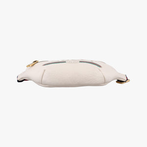 Secondhand Gucci Print White Leather 527792 bum bag/waist bag | stylenewstar