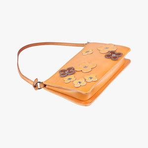 Pre-owned Louis Vuitton Flower Lexington Pouch Beige x Multicolor Vernis M92248 handbag | stylenewstar