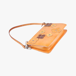 Pre-owned Louis Vuitton Flower Lexington Pouch Beige x Multicolor Vernis M92248 handbag | stylenewstar