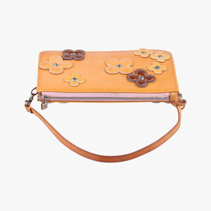 Pre-owned Louis Vuitton Flower Lexington Pouch Beige x Multicolor Vernis M92248 handbag | stylenewstar