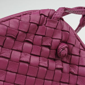 Pre-owned Bottega Veneta NODINI Intrecciato Purple lambskin  shoulderbag | stylenewstar