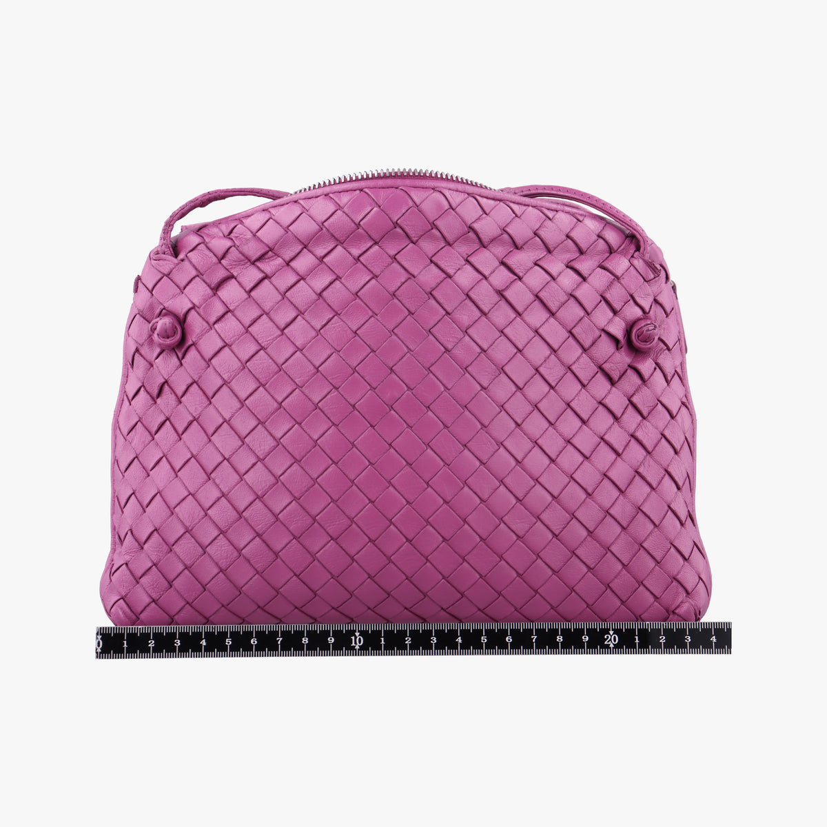Pre-owned Bottega Veneta NODINI Intrecciato Purple lambskin  shoulderbag | stylenewstar