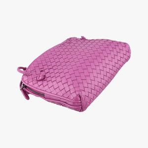 Pre-owned Bottega Veneta NODINI Intrecciato Purple lambskin  shoulderbag | stylenewstar