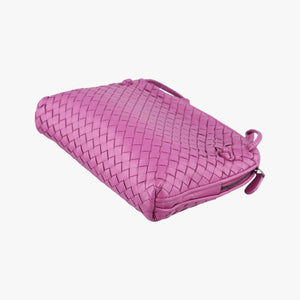 Pre-owned Bottega Veneta NODINI Intrecciato Purple lambskin  shoulderbag | stylenewstar