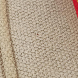Pre-owned Louis Vuitton Kaba MM Antigua Beige x Red Canvas M40035 handbag | stylenewstar