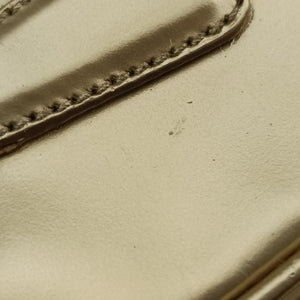 Secondhand Prada Mini Bauletto Golden Metallic Vitello Leather BL0705  shoulderbag | stylenewstar