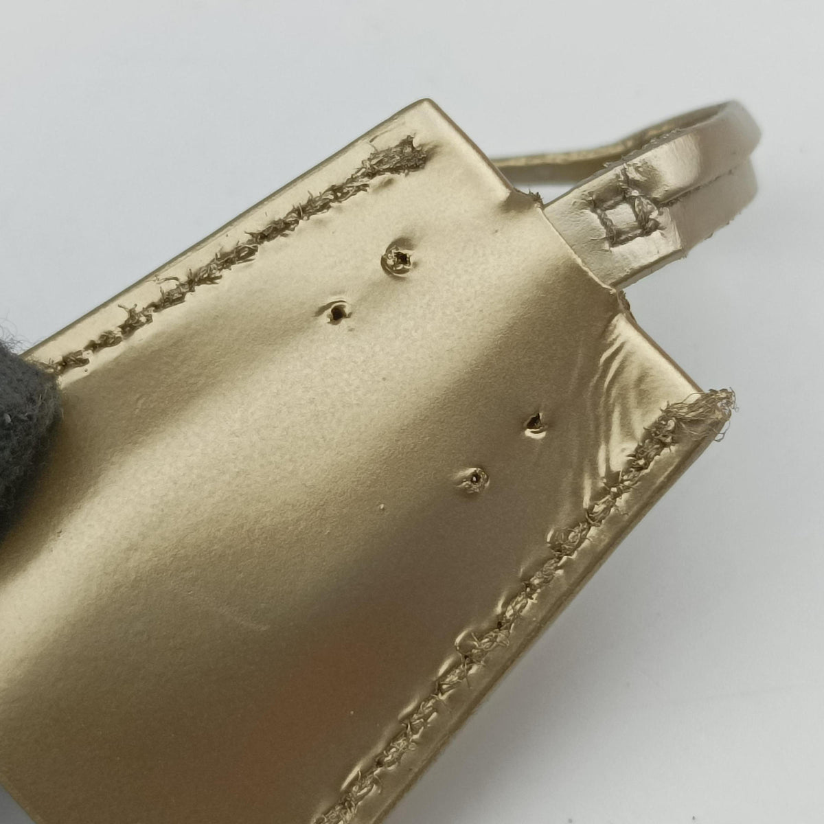 Secondhand Prada Mini Bauletto Golden Metallic Vitello Leather BL0705  shoulderbag | stylenewstar