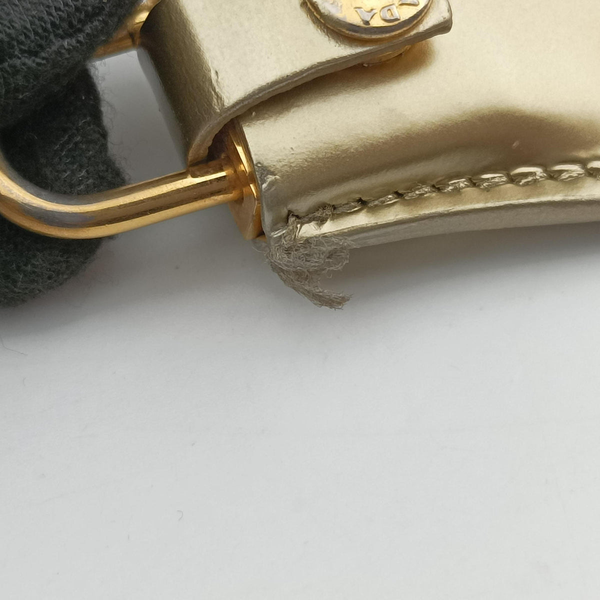 Secondhand Prada Mini Bauletto Golden Metallic Vitello Leather BL0705  shoulderbag | stylenewstar