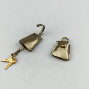 Secondhand Prada Mini Bauletto Golden Metallic Vitello Leather BL0705  shoulderbag | stylenewstar
