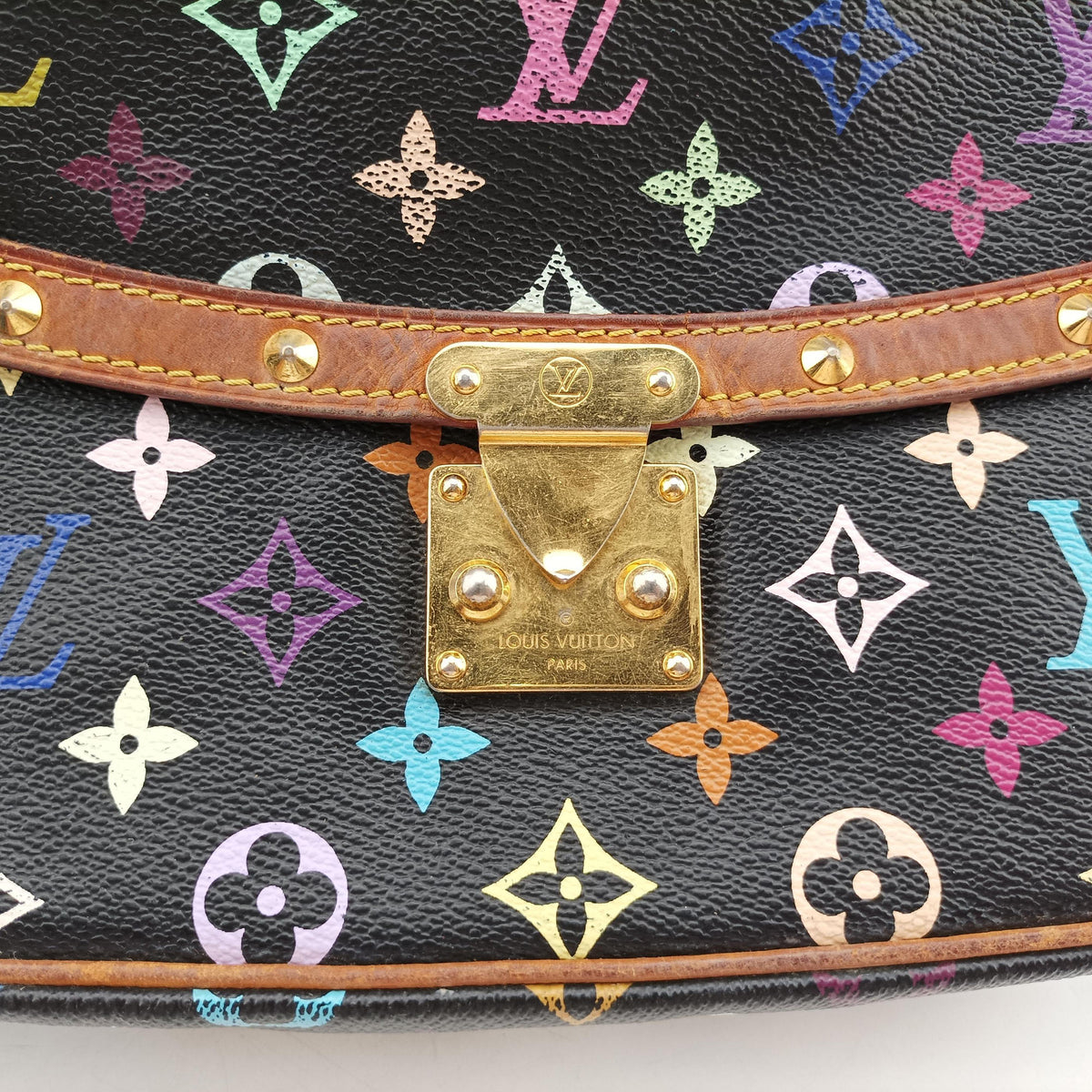 Pre-owned Louis Vuitton Sologne Noir Monogram Multicolor M92639 shoulderbag | stylenewstar