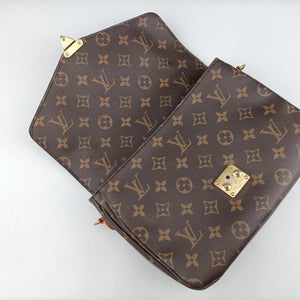 Pre-owned Louis Vuitton Pochette Metis MM Brown Monogram Canvas M44875 shoulderbag | stylenewstar