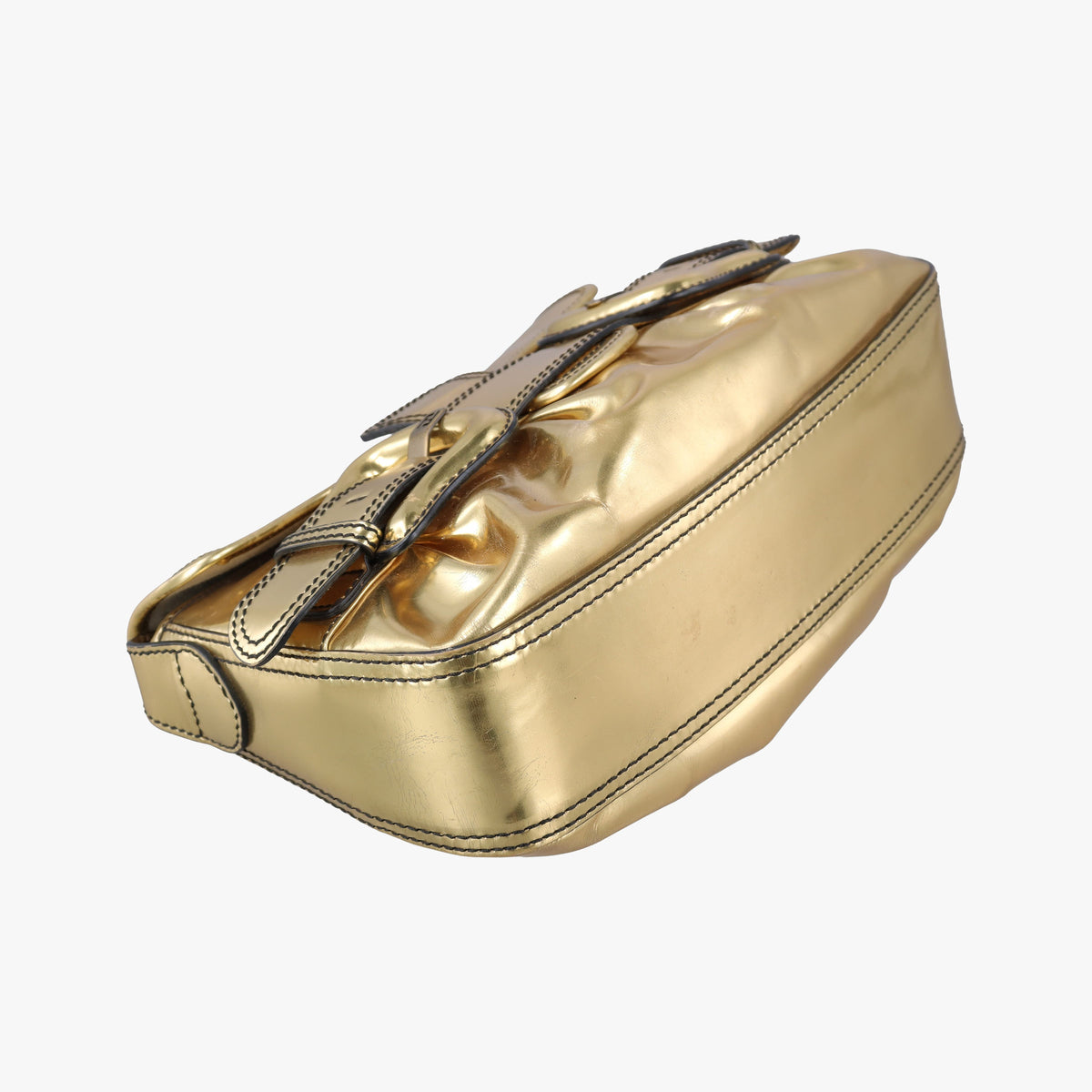 Vintage Fendi B bis Golden patent 8BR551 shoulderbag | stylenewstar