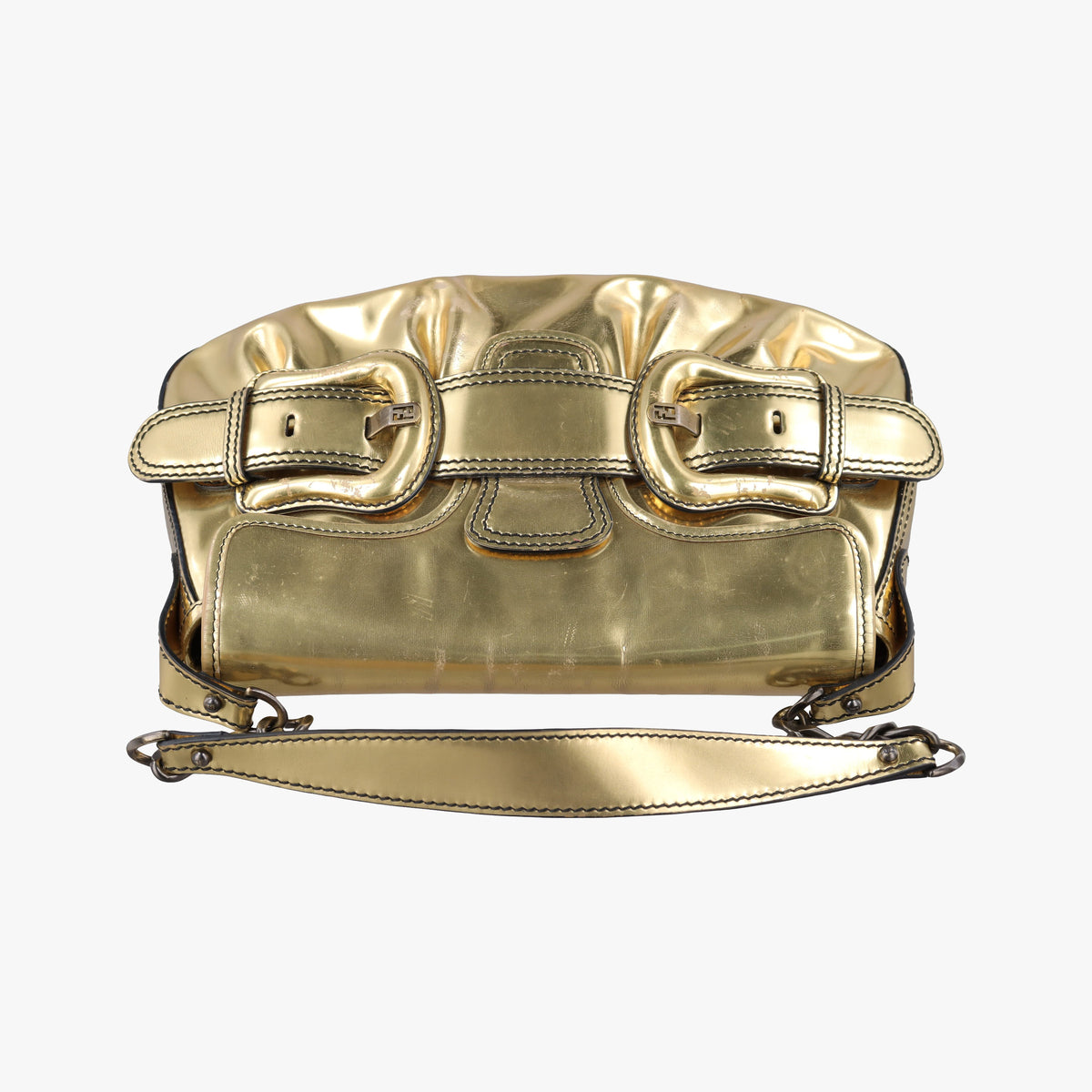 Vintage Fendi B bis Golden patent 8BR551 shoulderbag | stylenewstar