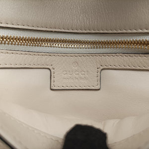 Pre-owned Gucci Blondie Chain White Leather 699268 shoulderbag | stylenewstar