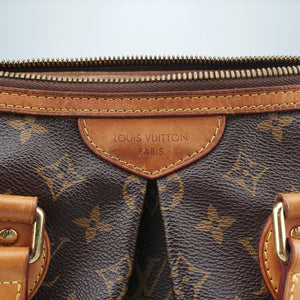 Pre-owned Louis Vuitton PALERMO PM brown Monogram Canvas M40145 shoulderbag | stylenewstar