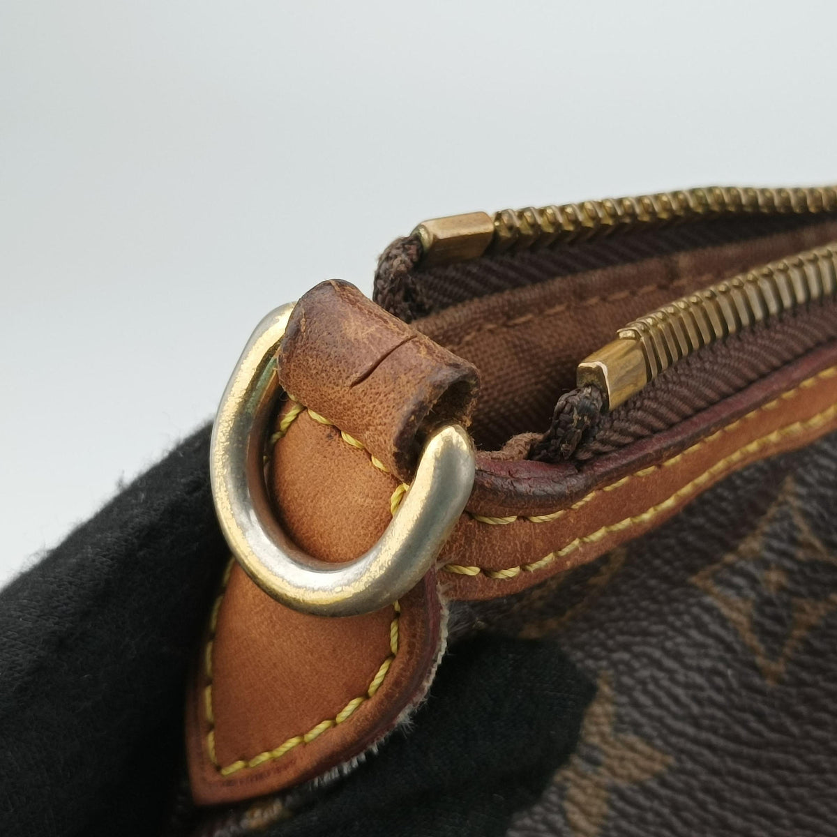 Pre-owned Louis Vuitton PALERMO PM brown Monogram Canvas M40145 shoulderbag | stylenewstar