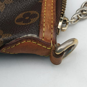 Pre-owned Louis Vuitton PALERMO PM brown Monogram Canvas M40145 shoulderbag | stylenewstar