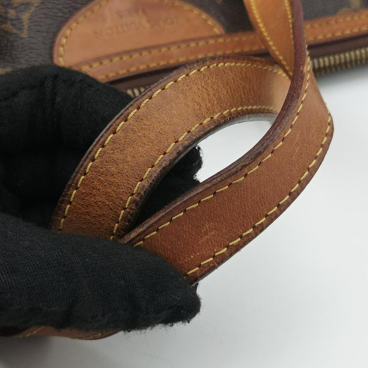 Pre-owned Louis Vuitton PALERMO PM brown Monogram Canvas M40145 shoulderbag | stylenewstar