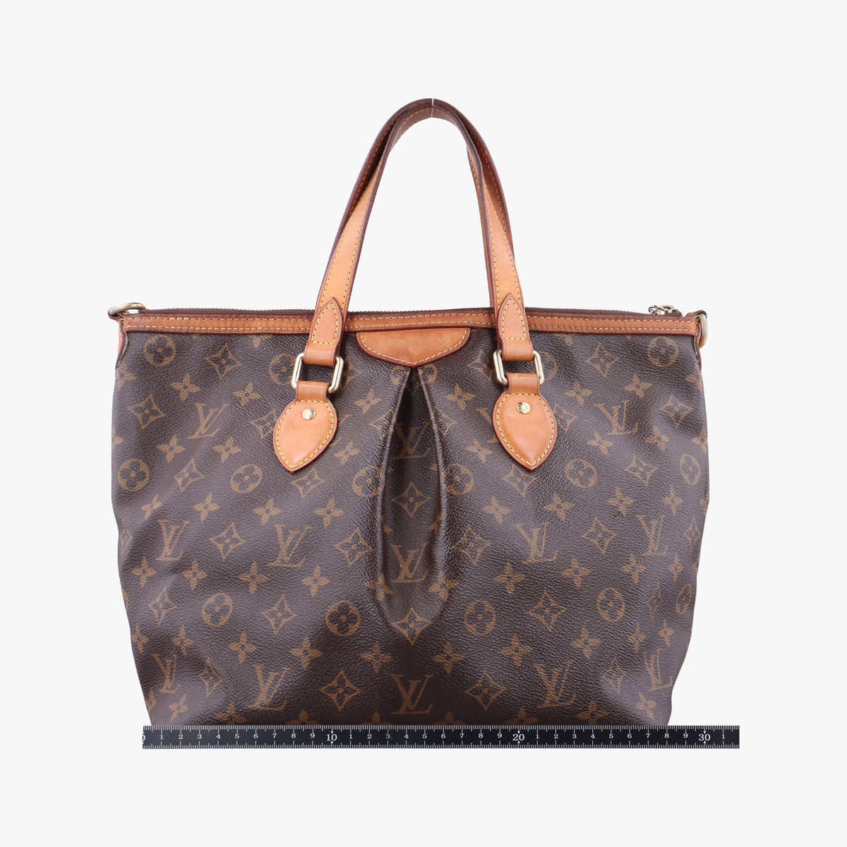 Pre-owned Louis Vuitton PALERMO PM brown Monogram Canvas M40145 shoulderbag | stylenewstar