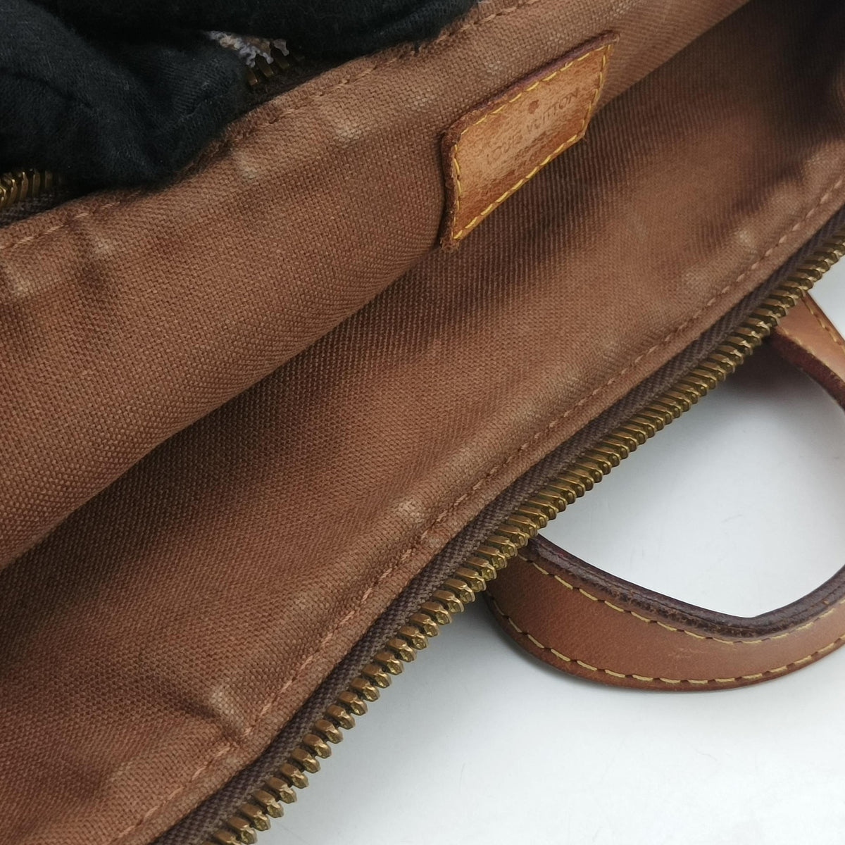 Pre-owned Louis Vuitton PALERMO PM brown Monogram Canvas M40145 shoulderbag | stylenewstar