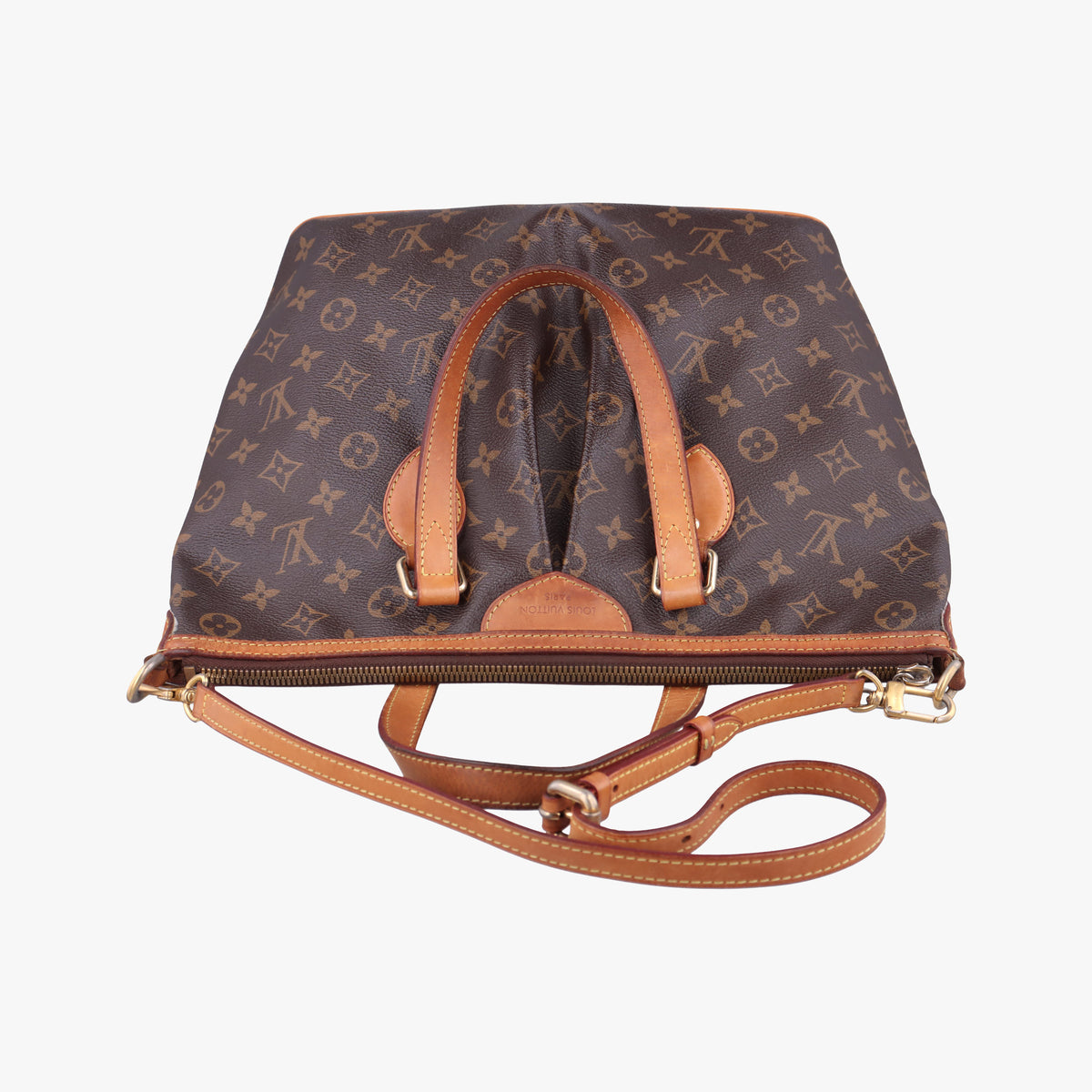 Pre-owned Louis Vuitton PALERMO PM brown Monogram Canvas M40145 shoulderbag | stylenewstar