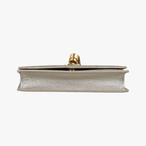 Pre-owned Yves Saint Laurent KATE Silver Leather 452159 shoulderbag | stylenewstar