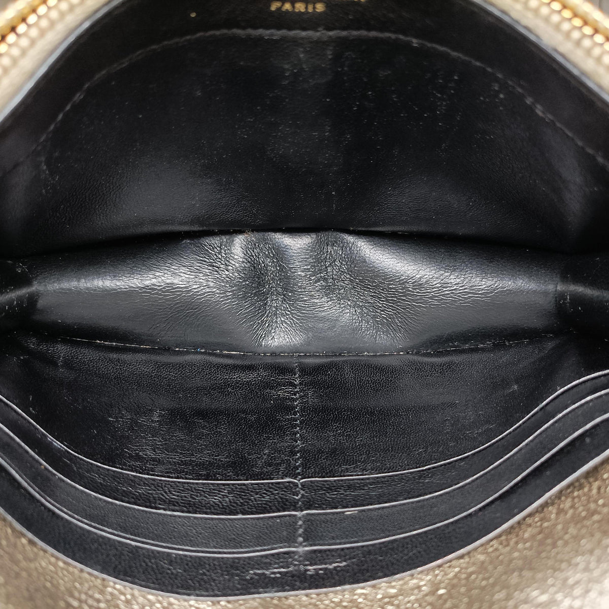 Pre-owned Yves Saint Laurent KATE Silver Leather 452159 shoulderbag | stylenewstar